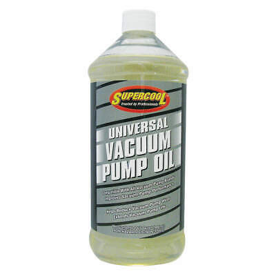 Supercool 37476 Vacuum Pump Oil,yellow,1 Qt.