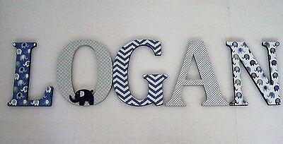 Wood Letters-nursery Decor- Any Name- Custom Made Many Other Designs Available