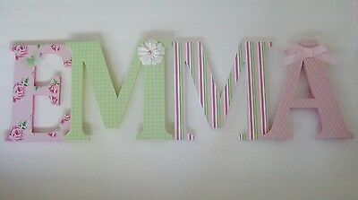 Wood Letters-nursery Decor- Any Name- Custom Made To Your Decor