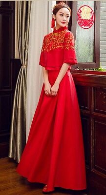 Chinese Wedding Dress Qipao Kwa Cheongsam 18 Sizes Available No Custom Make