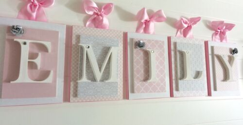 Pink Nursery Letters, Girls Wall Letters, Pink Wooden Letters, Baby Letters